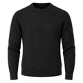 Dark Charcoal Rib Knit Sweater | TRUVERKHEY