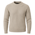 Cashmere Rib Knit Sweater – Oatmeal | TRUVERKHEY
