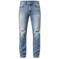 Distressed Straight-Fit Jeans – Vintage Light Blue | TRUVERKHEY