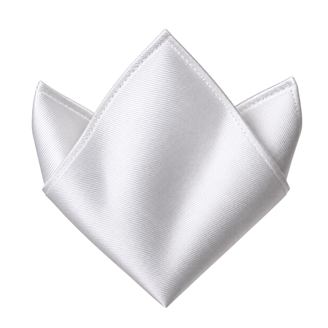 Pure Silk Pocket Square – Pearl White | TRUVERKHEY